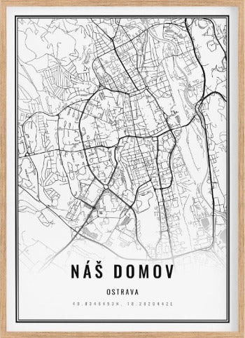 Mapa města | Obraz mapy vlastního města na míru | GalaMaps